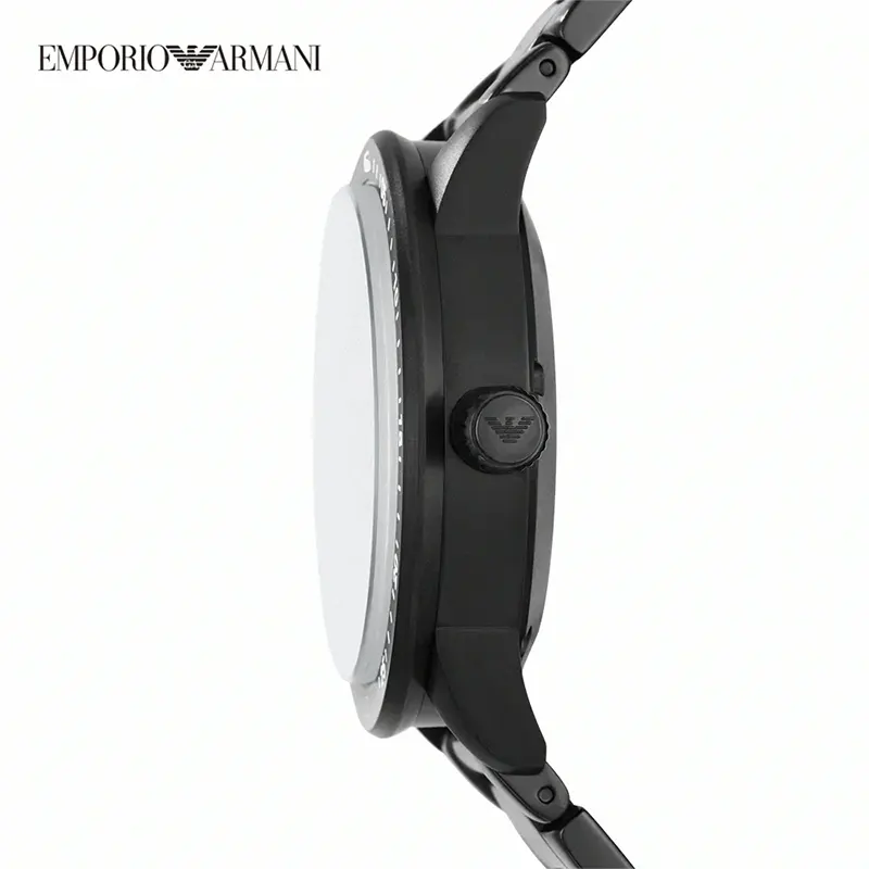 Emporio Armani Mario Automatic Black Dial Men's Watch- AR60054